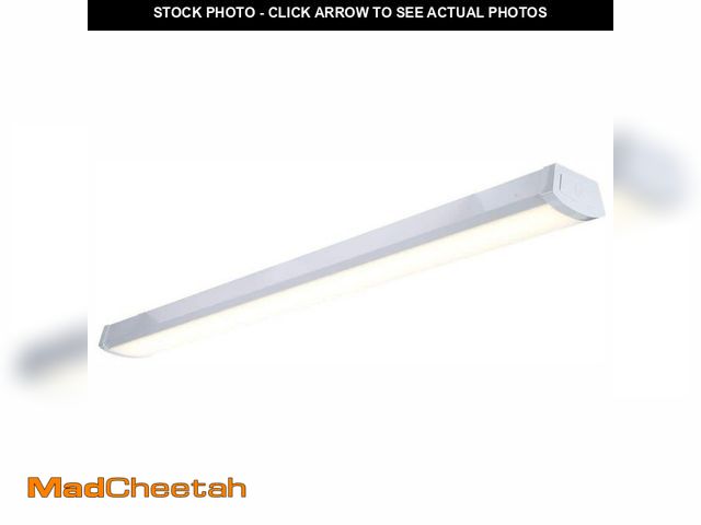 Lot 74-14113850 - Lithonia Lighting Contractor 4 ft. 40-Watt 2900 Lumens 4000K Integrated White LED Wrap Light Fixture...