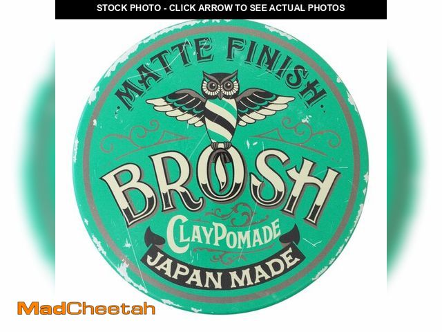 Lot 74-13541061 - BROSH Matte Finish Clay Pomade with Medium Hold &amp; Natural Finish, Lightweight Water-Based Hair S...