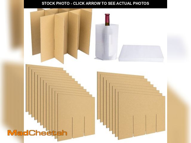 Lot 74-12699493 - codree 4 Sets Glass Packing Kits- Glass Dividers for Moving Boxes- Glassware Dish Packing Boxes Corr...