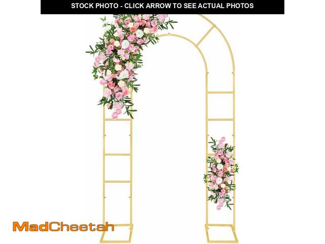 Lot 74-13563947 - Gawicpy U-Shaped Metal Arched Flower Rack Perfect for Wedding Decorations and Celebrations 7.2 x 4.2...