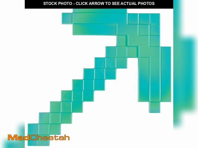 Lot 74-12971288 - Disguise Minecraft Diamond Pickaxe Costume Accessory, Official Plastic Dress Up Prop, One Size - USE...