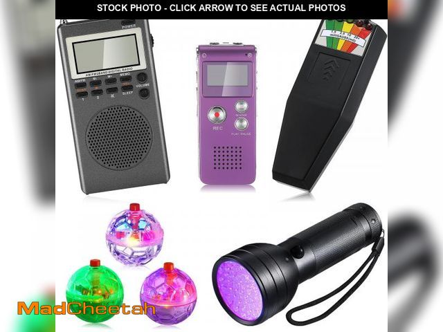 Lot 74-12312496 - Saillong 7 Pcs Ghost Hunting Equipment Kit 1 Electromagnetic Paranormal Radiation Detector 1 Digital...