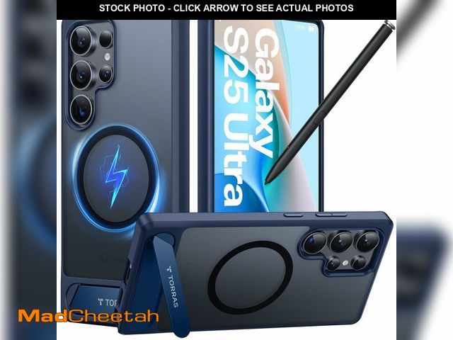 Lot 74-13248908 - TORRAS Strong Magnetic &amp; Seamless Stand for Samsung Galaxy S25 Ultra Case, Fit for MagSafe, Mil-...