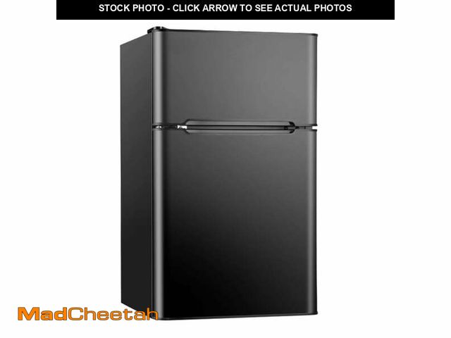 Lot 74-14588764 - Simzlife 3.2 Cu ft Mini Refrigerator with Freezer, Two Door Compact Small Fridge Adjustable Removabl...