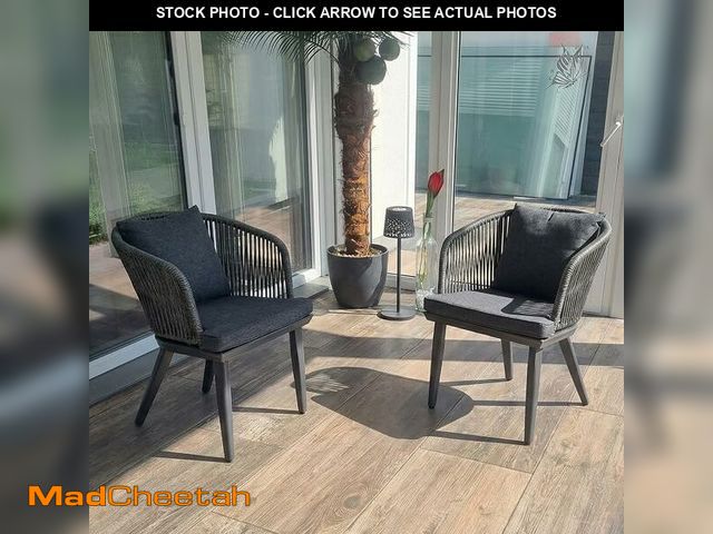 Lot 74-14392304 - PURPLE LEAF Patio Dining Chair Set Modern Wicker Outdoor Furniture Seating for Garden Deck Kitchen B...