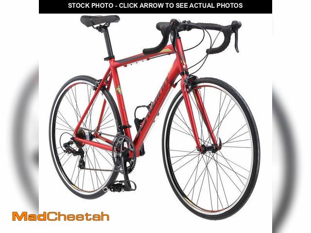 Lot 74-13119713 - Schwinn Volare 1400 Drop Bar Road Fitness Bike, 700c Wheel, 14 Speed, Matte Red - UNUSED