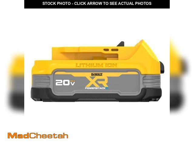 Lot 74-12790734 - DEWALT 20V MAX XR POWERSTACK Compact Lithium-Ion 1.7Ah Battery - UNUSED