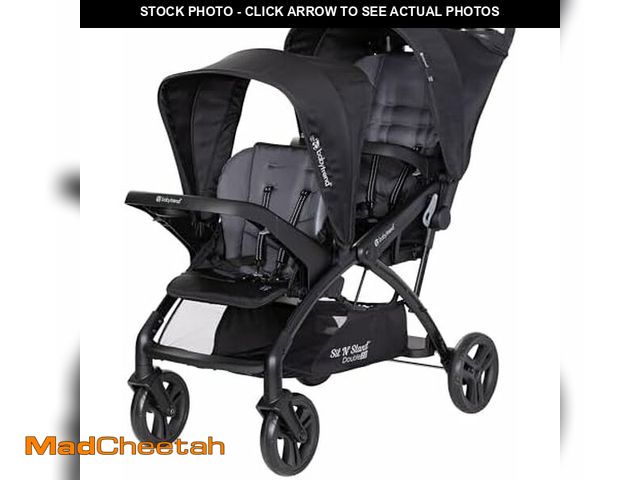 Lot 74-14304620 - Baby Trend Sit N' Stand Double 2.0 Stroller, Dash Black - UNUSED