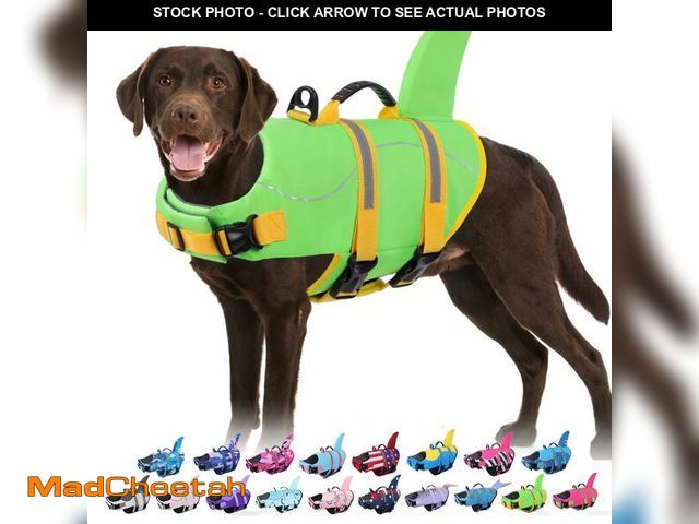 Lot 74-14206706 - Bess Bridal Dog Life Jacket - Shark Life Vest for Swimming Boating - Reflective Lifejacket Swimsuit ...