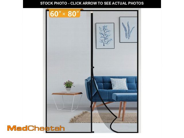 Lot 74-14066807 - Yotache Door Net Screen with Magnet Fits Door Size 60 x 80, Screen Size 62" x 81" French Doors Net H...