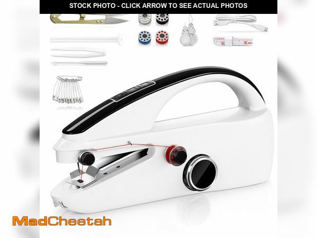 Lot 74-13625521 - Hand Held Sewing Machine for Hemming: Two Speed Portable Mini Sewing Machine for Beginners, Adults, ...