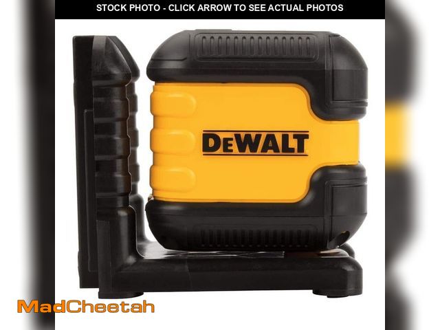 Lot 74-14278281 - DEWALT 40 ft. Red Self-Leveling Cross Line Laser Level with (2) AA Batteries &amp; Case - UNUSED