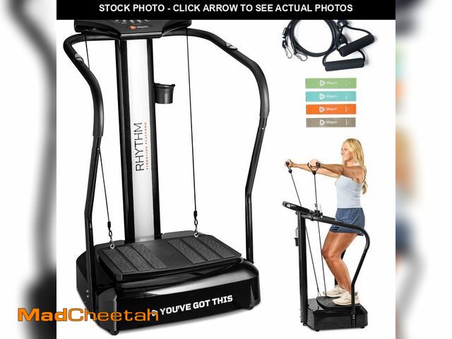 Lot 74-12980734 - Lifepro Rhythm Vibration Plate Exercise Machine with Handles for Balance Support Ã¢â¬â Vibrating ...
