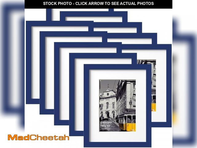 Lot 74-12306037 - eletecpro 8x10 Picture Frames Set of 10, Picture Frame Collage Wall Decor Display 5x7 Photo With Mat...
