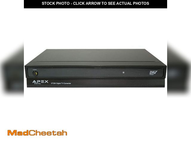 Lot 74-13044549 - Apex DT250 Digital Converter Box with Analog Passthrough - UNUSED