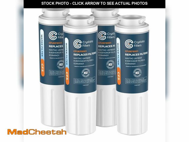 Lot 74-13623612 - Crystala Filters UKF8001 Water Filter Compatible with Whirlpool 4396395, Filter 4, Maytag UKF8001, E...
