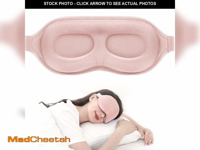 Lot 74-12715192 - MZOO Luxury Sleep Mask for Back, Side Sleeper, Complete Light Blocking Sleeping Eye Mask Night Blind...