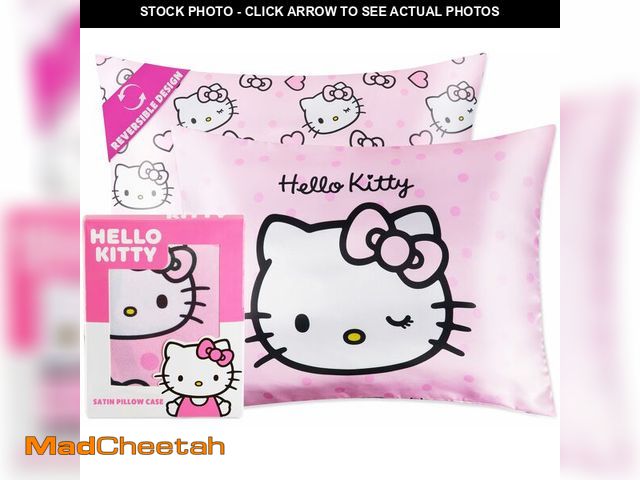 Lot 74-14148285 - Hello Kitty Satin Pillowcase for Hair Skin Benefits, 19Ã¢â¬Âx26Ã¢â¬Â Soft and Cooling Pillowcase...