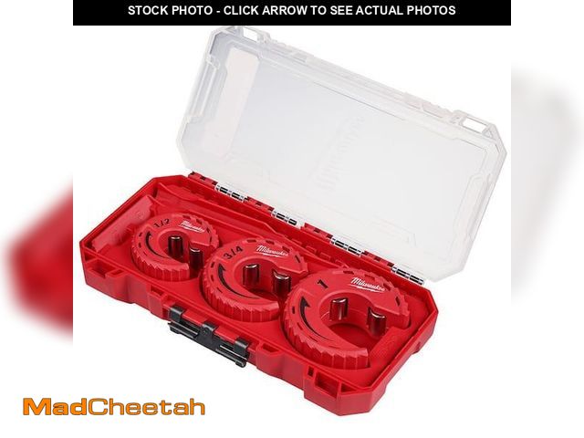 Lot 74-12517889 - (MISSING 1/2 CUTTER) Milwaukee Close Quarters Tubing Cutter Set (3-Piece) - USED