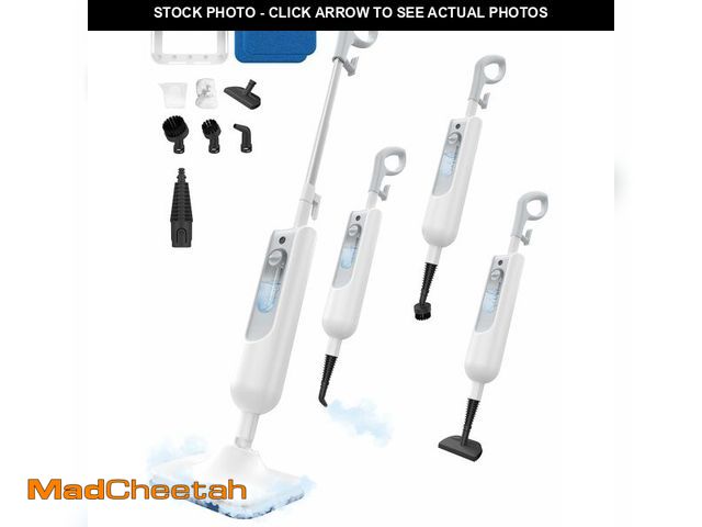 Lot 74-13791294 - (MISSING ALL ATTACHMENTS,MOP HEADS) Hivroo F2 Steam Mop,12-in-1 Handheld Steam Cleaner,Powerful Deta...