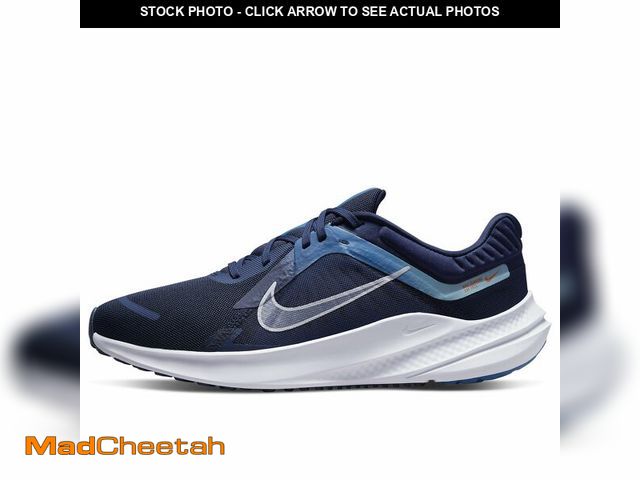 Lot 74-13628249 - Nike Quest 5 Mens DdD0204 - Midnight Navy Pure Platinum 400 - USED