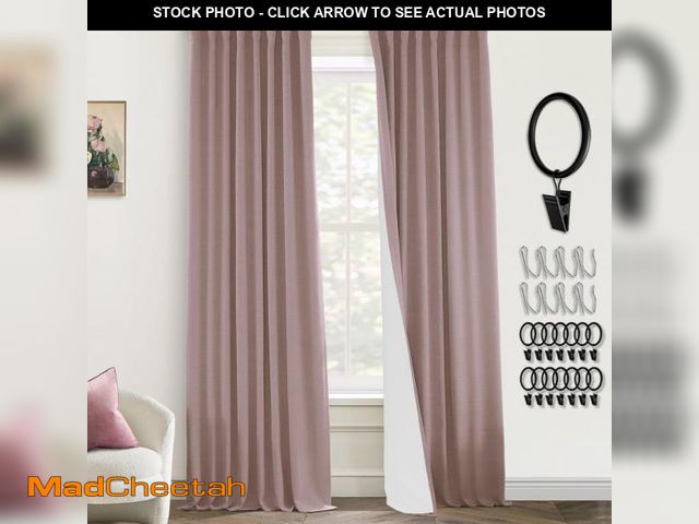 Lot 74-12440670 - PANELSBURG Wild Rose Curtains for Teen Girls Room,Blackout Room Darkening Feminine Curtains for Wome...