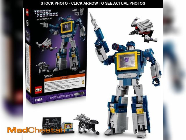 Lot 74-13303213 - LEGO Icons Transformers: Soundwave - Building Set W/Sound Effects for Adults, 18+ - Model Kit W/Rava...