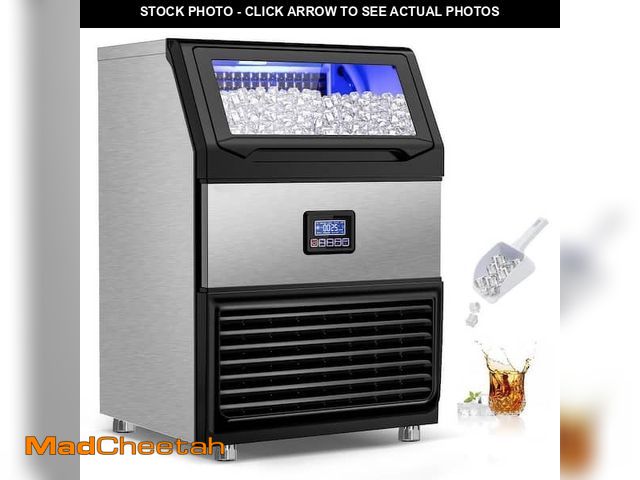 Lot 74-12342759 - (CONTROL PANEL DOSENT TURN ON) Velivi Commercial Ice Maker 450 lb./24 H Freestanding Ice Maker Machi...