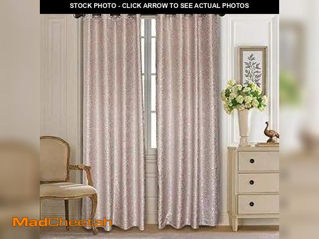 Lot 74-4946971 - Dolce Mela DMC713 Window Treatment Drape, Long, Pink - 58"x98" (SINGLE PANEL) - UNUSED