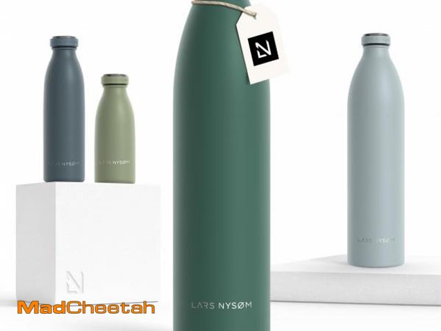 Lot 74-12328411 - LARS NYSÃËM Stainless Steel Insulated Water Bottle 12oz 17oz 25oz 34oz 51oz | Insulated Thermo Fla...