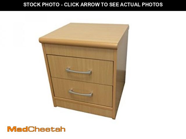 Lot 74-12096215 - Hodedah 2 Drawer Nightstand, Beech, 21.65 in x 48.03 in x 72.83 in - UNUSED