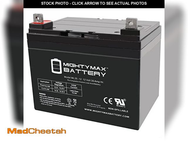 Lot 74-8116095 - ML35-12 - 12V 35AH U1 Deep Cycle AGM Solar Battery Replaces 33Ah, 34Ah, 36Ah - UNUSED