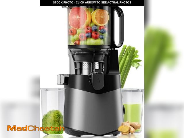Lot 74-11905772 - Cold Press Juicer, 5.8" Extra Large Feed Chute Fit Whole Fruits &amp; Vegetables, 350W Slow Masticat...