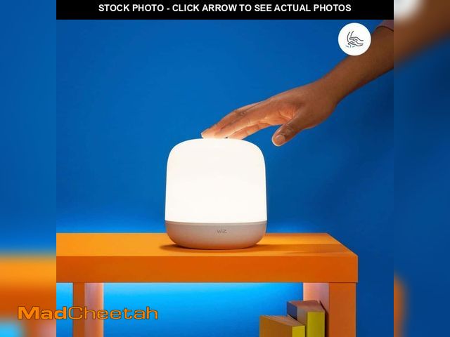 Lot 74-14411504 - WIZ Wi-Fi 6.22 in. BLE Color and Tunable White Portable Hero Table Lamp - UNUSED