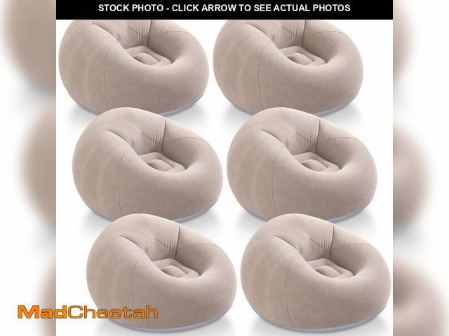 Lot 74-12606948 - Realspring Inflatable Bean Bag Chairs Outdoor Blow up Camping Chairs Inflatable Lazy Sofa Folding Po...