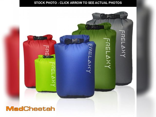 Lot 74-12306769 - Frelaxy Dry Bag 3-Pack/5-Pack, Ultralight Dry Sack, Outdoor Bags Keep Gear Dry for Hiking, Backpacki...