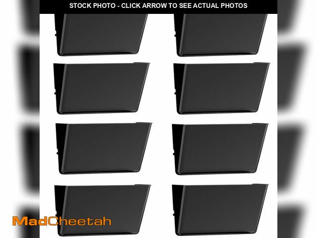 Lot 74-14208962 - Gawerk Clear Acrylic Single Pocket, Plastic Hanging Wall Mount File Holder for Office Home (Black, 8...