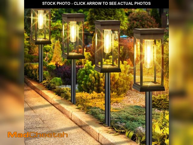 Lot 74-12304090 - BesLowe Ã£â¬ÂUpgradedÃ£â¬â Solar Pathway Lights Outdoor, 8-Pack Large LED Solar Light Outdoor W...