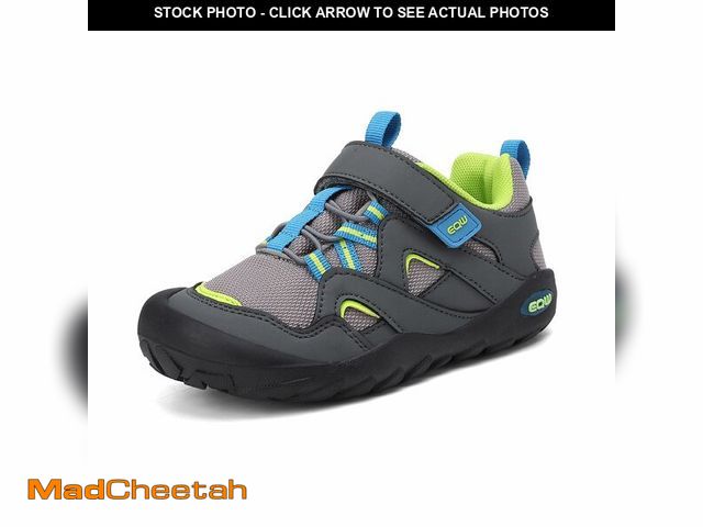 Lot 74-14208325 - EQW Kids Waterproof Hiking Shoes for Boys &amp; Girls Wide Toe-Box Hike Trekking Trails Shoes - USED