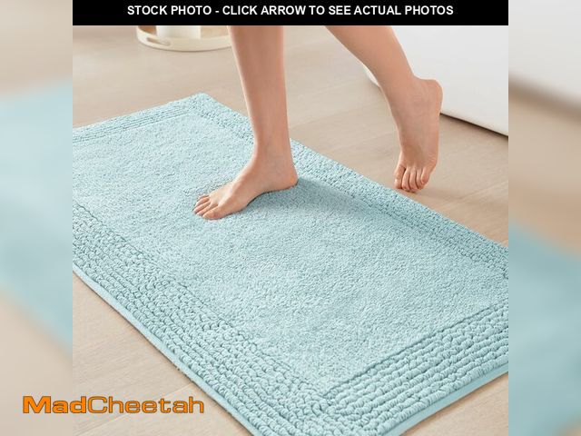 Lot 74-14284493 - Madison Park Splendor Reversible 100% Cotton Tufted Bathroom Rug-3000 GSM Hotel Quality Luxurious Pl...