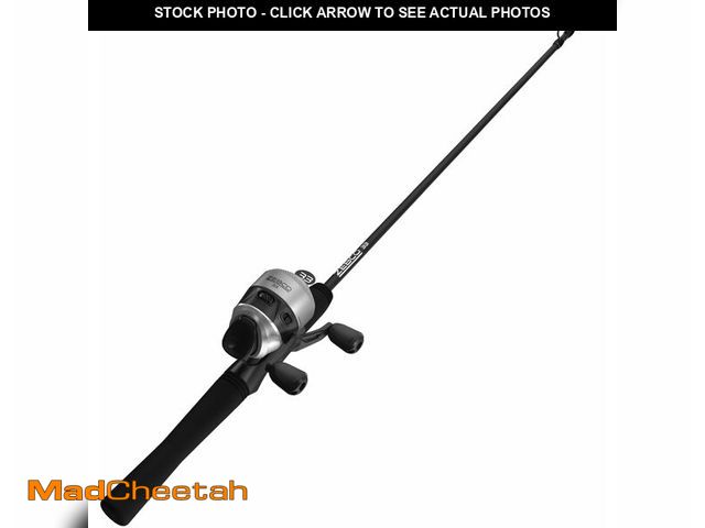 Lot 74-14306015 - Zebco 33 Spincast Reel and Fishing Rod Combo, 6-Foot 2-Piece Fiberglass Rod with EVA Handle, Quickse...