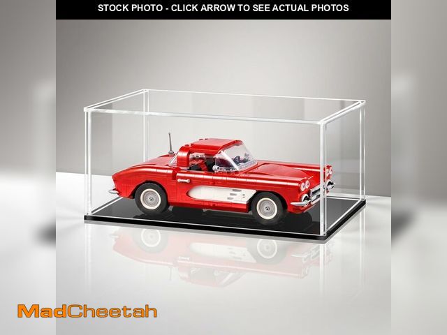 Lot 74-14382333 - LASOA 14x10x6 in Acrylic Display Case, 2.0mm Thick Dustproof Display Box with Glossy Black Base &amp...