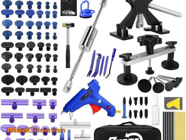 Lot 74-12332168 - Super PDR Paintless Dent Removal Kit for Car,Body Repair Tools Dent Removal Tools, Hail Damage Repai...