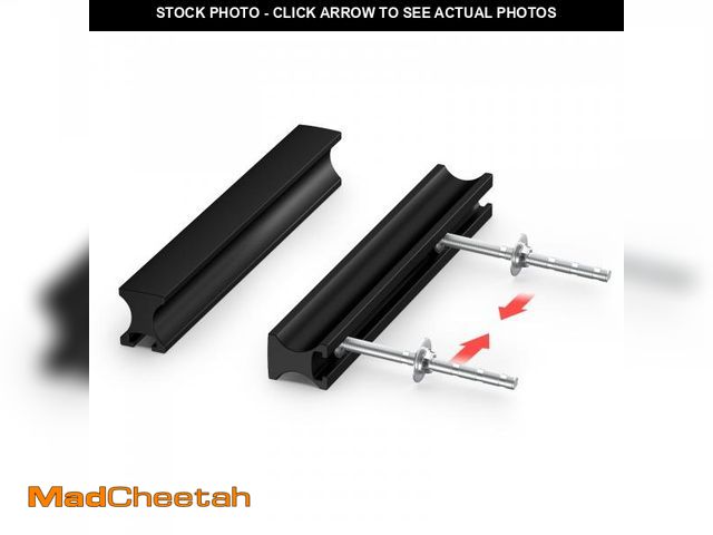 Lot 74-11551234 - homdiy 10 Pack Adjustable Black Cabinet Pulls 1" to 4" (25-102mm) Adjustable Hole Distance Drawer Pu...