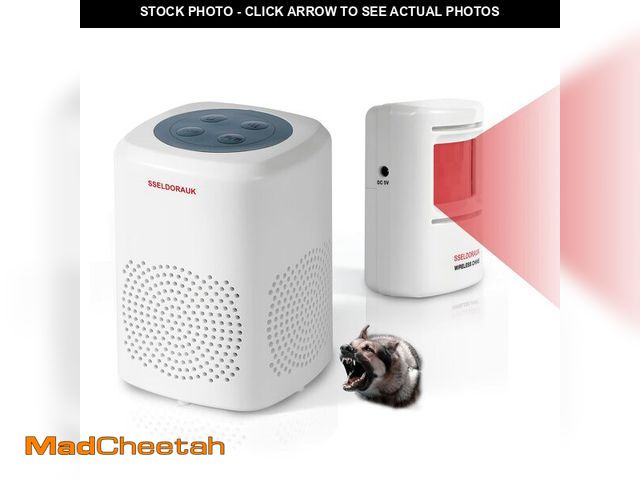 Lot 74-12607237 - S SELDORAUK Motion Sensor Doorbell, Dog Barking Alarm Guard Wireless Infrared Detect Alert Door Chim...