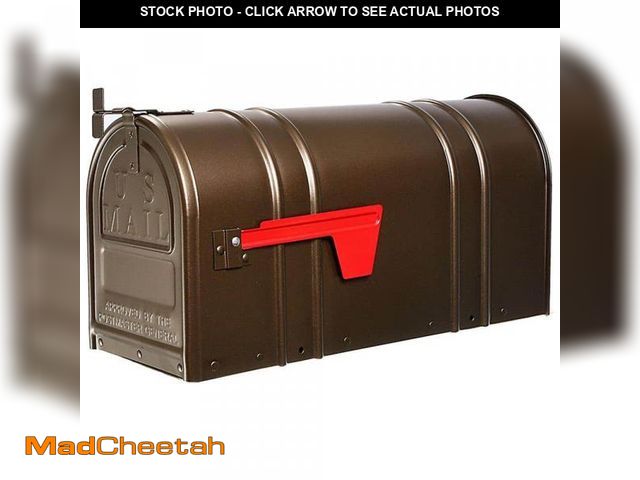 Lot 74-12086976 - Postal PRO Carlton Post-Mount T2 Mailbox, Bronze (DENTED)  - UNUSED