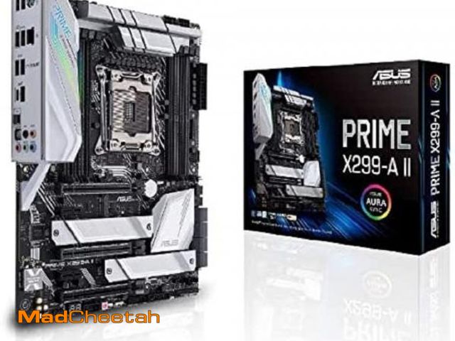 Lot 74-12111463 - Asus Prime X299- A II ATX Motherboard (Intel X299) LGA 2066, 12 IR3555 Power Stages, DDR4 4266 MHz, ...