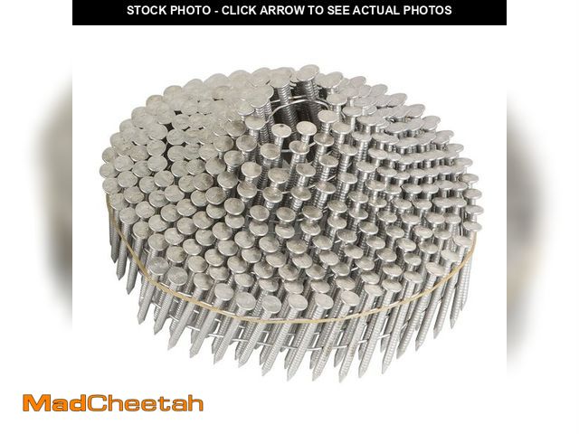 Lot 74-14147282 - Ã¢â¬Å½findmall 1200 Count 1-1/4-Inch x .090-Inch Ring Shank 304 Stainless Steel 15-Degree Siding Na...