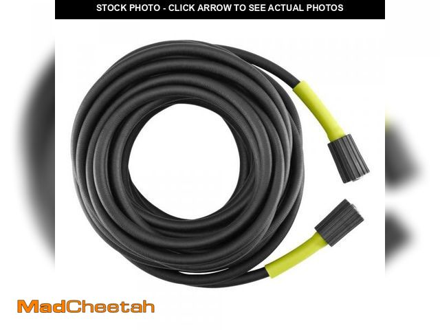 Lot 74-12087099 - RYOBI 1/4 in. x 50 ft. 3600 PSI Flexible Pressure Washer Hose - UNUSED