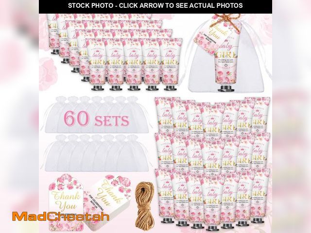 Lot 74-11558539 - VISCOO 60 Sets Baby Shower Hand Cream, Wedding Hand Cream Gifts, Baby Shower Party Favors Gifts for ...